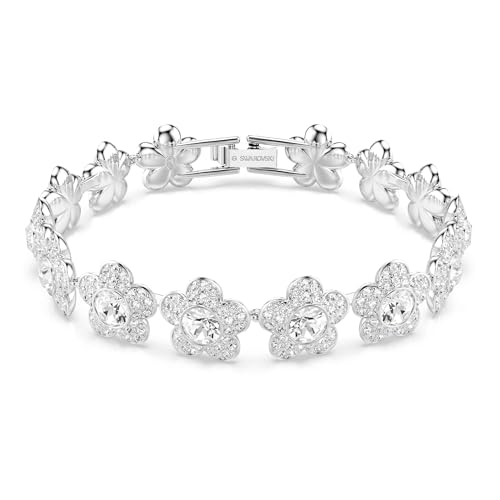 (-36%) Swarovski x Ariana Grande Armband, Rundschliff, Blume, Weiß, Rhodiniert