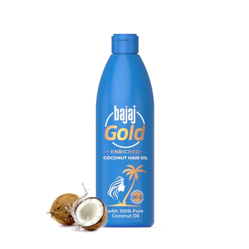 Bajaj Gold Coconut Hair Oil, Enriched With Vitamin E, 500ml Bajaj Gold Coconut Hair Oil, Enriched With Vitamin E, 500ml