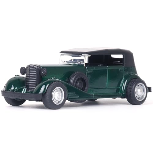 Metal Die-cast 1:37 Vint Car with Top - Green
