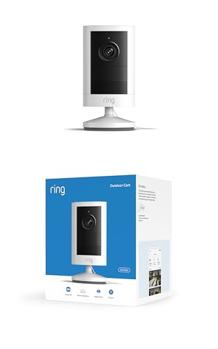 🔥 SELTEN SO GÜNSTIG (-50%) Ring Outdoor Camera 2K, Außenkamera, Netzstecker (neueste Gen.), Einfache Installation, Weitwinkel-Video in Retinal 2K, optimierter, bis zu 6-facher Zoom und Nachtsicht, Weiß