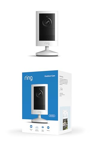 🔥 SELTEN SO GÜNSTIG (-50%) Ring Outdoor Camera 2K, Außenkamera, Akku (neueste Gen.), Einfache Installation, Weitwinkel-Video in Retinal 2K, optimierter, bis zu 6-facher Zoom und Nachtsicht, Weiß