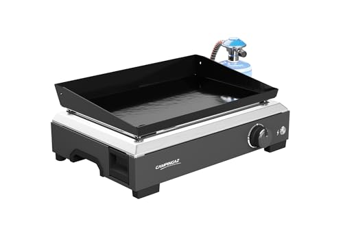 🔥 STARKER PREIS (-26%) Campingaz Othello 1 CV Gas-Plancha-Grillplatte | 2,8 kW Kochplatte |Tragbarer Tischgrill |Emaillierte Stahloberfläche | Brenner mit BlueFlame-Technologie für mediterranes Grillen |Einfache Reinigung