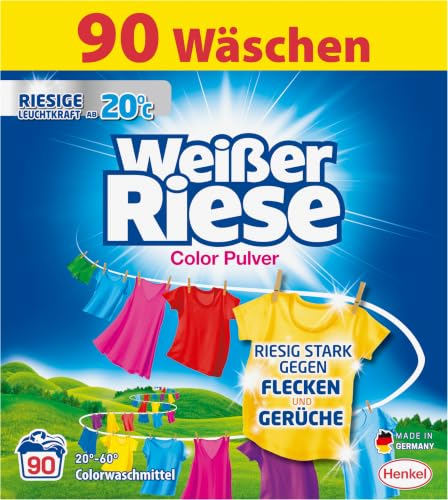 (-24%) Weißer Riese Color Waschmittel Pulver (90WL), Waschpulver Großpackung