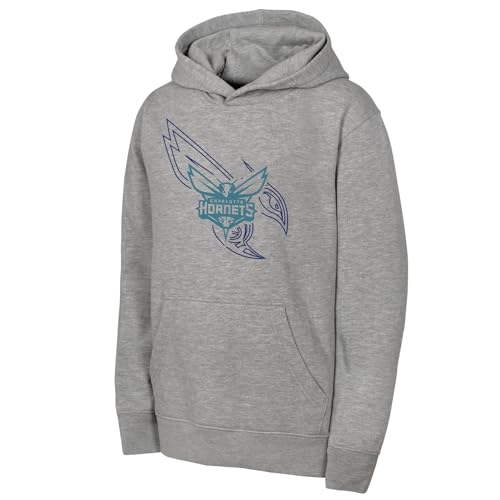 NBA Mens Fleece Hoodie, Heather Grey, L EU