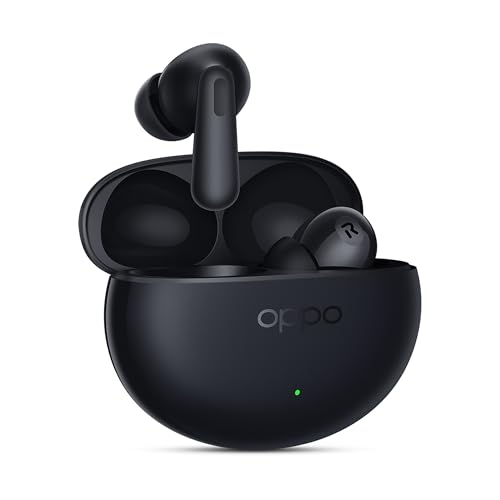 Oppo Enco Bud 3Pro+ True Wireless in Ear Earbuds with 12.4mm Driver and 32dB ANC, 43Hrs Playtime,Low Latency,Fast Charging,BT 5.4,IP55 (Midnight Black