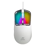 Ant Esports Virtus100 Wired RGB Gaming Mouse Light Weight 6D Durable Buttons High Performance Up to 12800 DPI 1000Hz Polling Rate AI Sensor 20M Click Software Support Esports Mouse