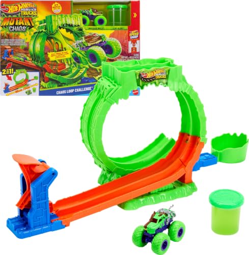 (-29%) Hot Wheels Monster Trucks Mutant Chaos, Chaos Loop Challenge Spielset