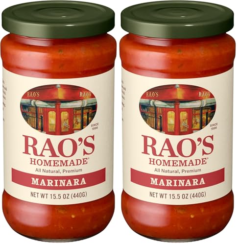 Rao's Homemade Marinara Sauce, 15.5 oz, Tomato Sauce, All Purpose, Keto Friendly Pasta Sauce, Premium Quality, Tomatoes 
