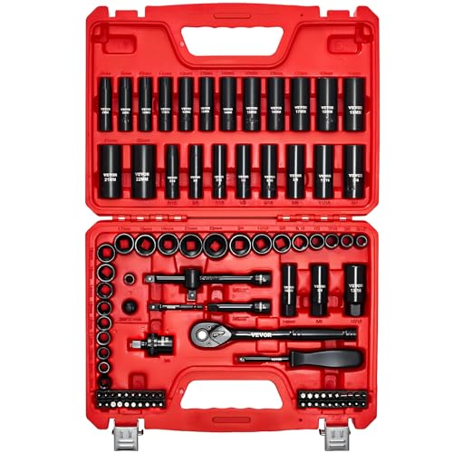 Vevor 96-Piece 3/8" Drive Impact Socket Wrench & Bit Set for $40 + free shipping
