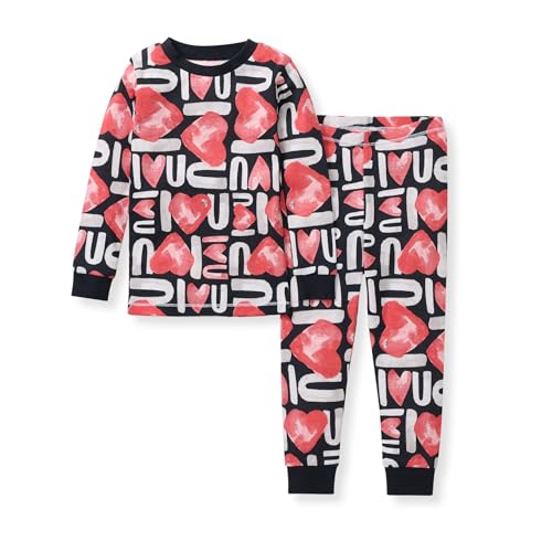 Burt's Bees Baby Baby Boys Pajamas, 2-Piece Long Sleeve Tee and Long Pant Cotton PJ Set, Sizes for 12 Months to 12 Years