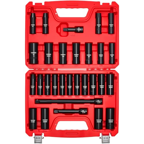 VEVOR 1/2" Drive 29-Piece Impact Socket Set for $27 + free shipping w/ Prime