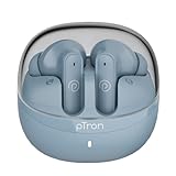 pTron Bassbuds Indie inEar TWS Earbuds w 10mm Drivers 45Hrs Playtime Dual HD Mic AIENC Calls Custom EQ Mobile App Bluetooth V54 Earphones Voice Assistant Type C Charging IPX5 Gray