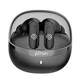 pTron Bassbuds Indie InEar TWS Earbuds w 10mm Drivers 45Hrs