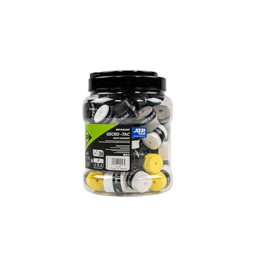 Dunlop Sports Unisex Gecko-tac Ogrip 60pcs Tube Racquet, Multiple Colours