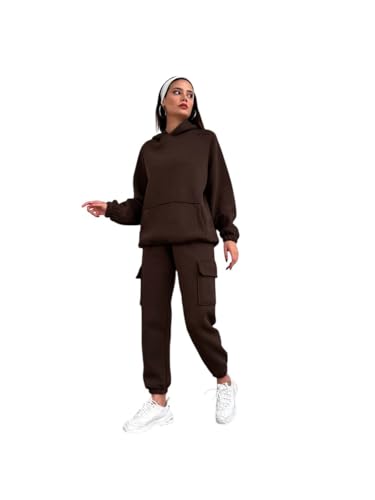 Women’s Fleece Tracksuit | Comfortable Winter Coordset with Joggers & Hoodie | Soft Workout Wear for Walking, Trekking & Gym