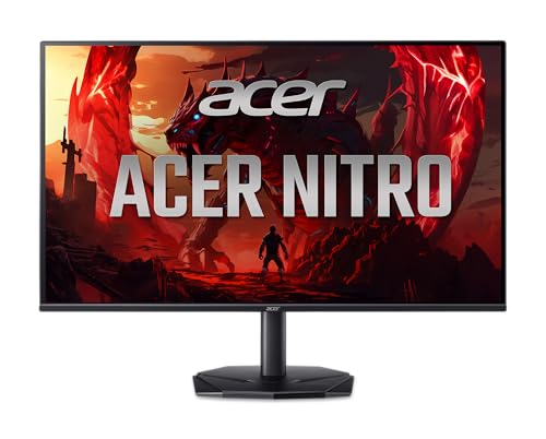 Acer Monitor de jogos Nitro KG240Y W3bibi IPS Full HD 1920 x 1080 | AMD FreeSync Premium | Atualização de 240Hz | Até 0,5 ms | 99% SRGB | Suporte HDR 10 | 1 porta de exibição de 1,2 x e 2 x HDMI