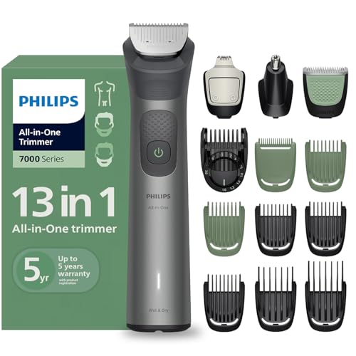 Philips India's No.1 Men's Trimmer* | Ultimate Precision | BeardSense Technology- Scans 125x/sec, adapts to density | All-in-One Full body Grooming Ki