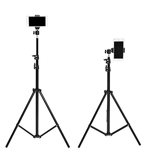 Kratos Premium 84 Inch (7 feet) Tripod Stand, Adjustable and Portable Design with Mobile Clip Holder Perfect for Ring Light, Photography, Videography 