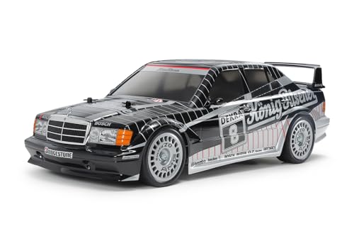 (-22%) Tamiya 58752 1:10 RC M-B 190E Evo II '91 König-Pilsn. - ferngesteuertes Auto, Fahrzeug, Modellbau, Zusammenbauen, Hobby, RC Bausatz, unlackiert, Schwarz
