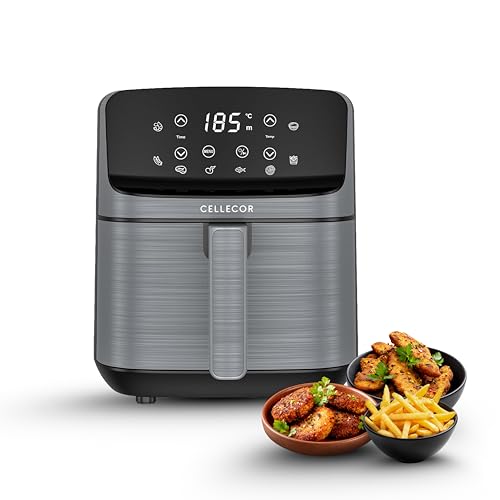 Cellecor Aurifry Digital Air Fryer 4.5L | 1500W | 360° Rapid Air Circulation | Up to 90% Less Oil | 8 Preset Modes | Touch Control & Digital Display |
