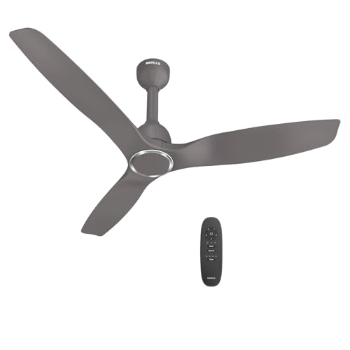 Havells Stealth Slim BLDC 1200 mm Ceiling Fan | Remote Controlled, High Air Delivery Fan | 5 Star Rated, Upto 50% Energy Saving, Reverse Rotation, 2 Y