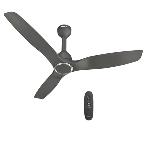 Havells Stealth Slim BLDC 1200 mm Ceiling Fan | Remote Controlled, High Air Delivery Fan | 5 Star Rated, Upto 50% Energy Saving, Reverse Rotation, 2 Y