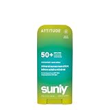 ATTITUDE Mineral Sunscreen Stick SPF 50, Broad Spectrum Zinc Oxide, EWG Verified, Non-Nano, Mess-Free Stick for Face and Body, Lightweight Non-Greasy, Vegan, Unscented, 2 Oz