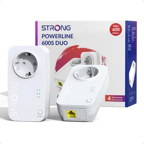 (-28%) Strong AV600Mbit/s Powerline Adapter Set mit Steckdose