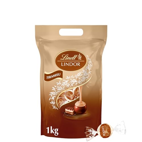 🔥 STARKER PREIS (-36%) Lindt Schokolade | LINDOR Kugeln Tiramisu, 1kg Beutel, Großpackung