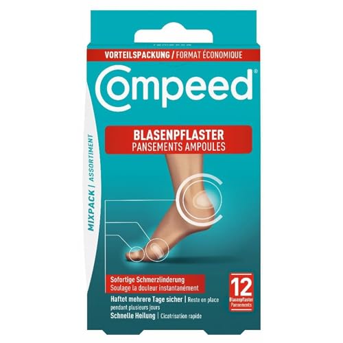 🔥 STARKER PREIS (-50%) COMPEED Blasenpflaster Mixpack - 12x Hydrokolloid-Pflaster - 3 Größen