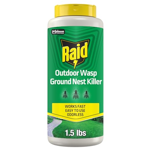 Raid Outdoor Wasp Ground Nest Killer 24 oz. Tub for $8 + free shipping w/ Prime