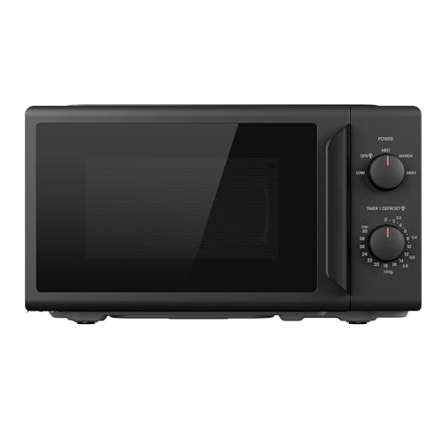 (-28%) Comfee CMO-MP012ND(BK) Mikrowelle 20L, 700W, 5 Leistungsstufen, Drehteller, Auftaufunktion, Freistehend, Schwarz