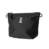 DOD(ディーオーディー) ミッツ・ワケポーチ 3気室 軽量 撥水 トラベルポーチ 小物入れ キャンプ 旅行 整理 洗濯可能 BA268-BK