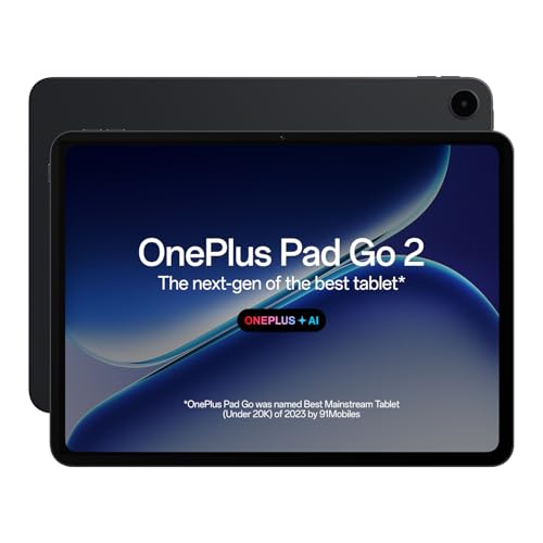 OnePlus Pad Go 2, 30.73 cm (12.1 inch) 2.8K Display, Dolby Vision™, 120Hz Refresh Rate, Quad Speakers, AI, 10050 mAh Battery, Wi-Fi Tablet, 8GB RAM 12