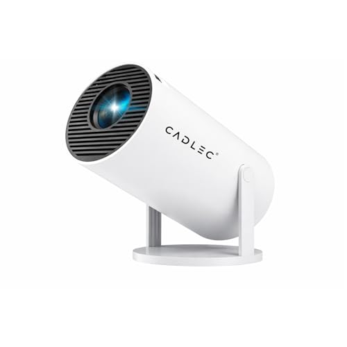 Cadlec LiteBeam X1 Smart 4K LED Projector | Android 13, 720p, 408 Lumens, 1500:1 Contrast, Manual Focus/Automatic Keystone, OTT Apps, 1-Year Replaceme