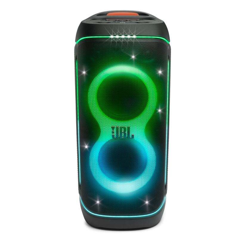 JBL, Caixa de Som, PartyBox Stage 320, Bluetooth, Portátil, Show de Luzes, À Prova de Respingos 240W RMS Preta