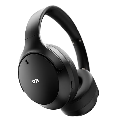 GOBOULT Q Over Ear Bluetooth Headphones with 70H Playtime, 40mm Bass Drivers, Zen™ ENC Mic, Type-C Fast Charging, 4 EQ Modes, Made in India, IPX5 Head