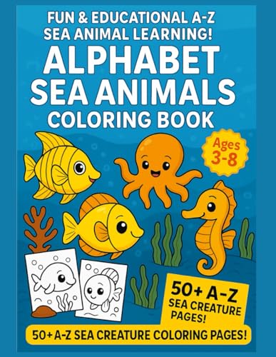 Ocean Animals ABC Coloring & Tracing cover