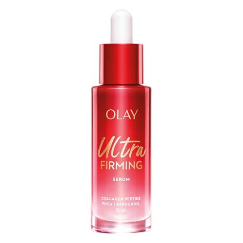 Olay Regenerist Ultra Firming Serum | PHCA, Bakuchiol, Collagen Peptide | Firm and Smooth Skin from Day 1 | Lightweight Texture | Dermatologist Tested