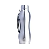 Clazkit Platina Pro Classic Stainless Steel Water Bottle 1000ml Set of 2ISI CertifiedLeakproof RustFree BPAFree Durable for College Fridge Sports Gym Yoga Office