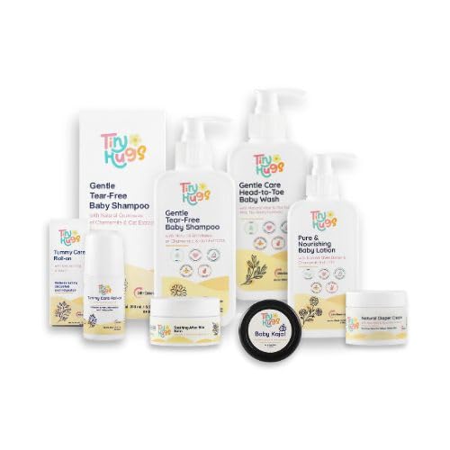 Newborn Baby Gift Set with Free Gift (Pack of 7) | Baby Gifts for Newborn & 1+ Year | Baby Care Combo – Baby Wash, Shampoo, Lotion, Diaper Rash Cream,