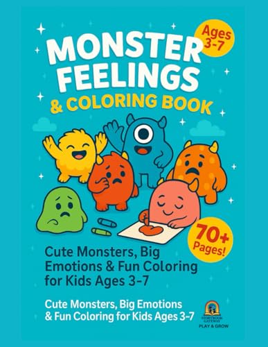Monster Feelings Coloring Book cover