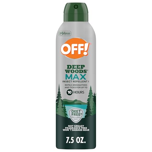 OFF! Deep Woods Max Insect Repellent with 20% Picaridin, DEET-Free, 7.5 oz