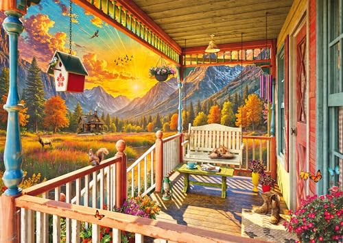 🔥 STARKER PREIS (-44%) Schmidt 58893 Bergland-Veranda Puzzle, 1000 Teile
