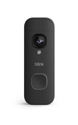 ⚡ BLITZDEAL (-57%) Blink Videotürklingel 2K+ (Batterie, neueste Gen.) | Kopf-bis-Fuß-Aufnahme | 2K | IP65 | Lange Batterielaufzeit | Erforderliches Sync-Modul nicht enthalten – Erweiterung (schwarz)