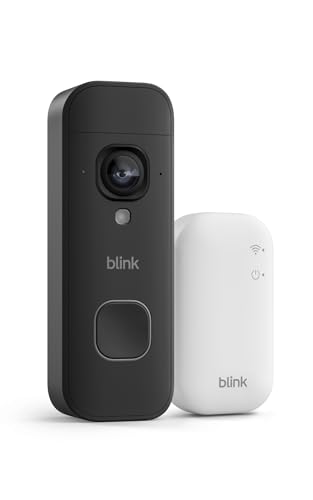 ⚡ BLITZDEAL (-56%) Blink Videotürklingel 2K+ (Batterie, neueste Gen.) | Kopf-bis-Fuß-Aufnahme | 2K | IP65 | Lange Batterielaufzeit | Einfache Einrichtung | Inkl. Sync-Basismodul – System (schwarz)