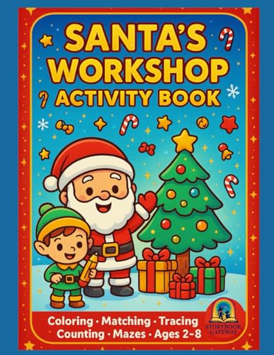 Santa's Workshop Activity Book cover