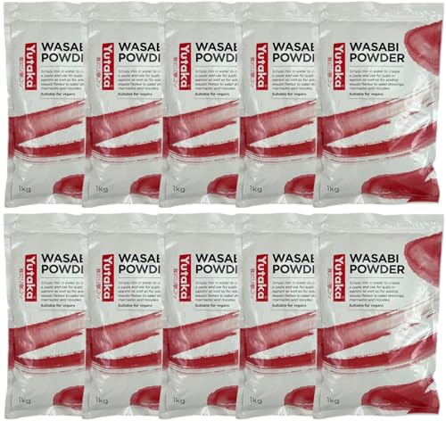 Yutaka Wasabi Powder 1kg | Authentic Japanese Horseradish Spice | Fresh, Pungent Flavour for Sushi, Sauces & Marinades | Vegan-Friendly | Bulk Size for Restaurants & Catering