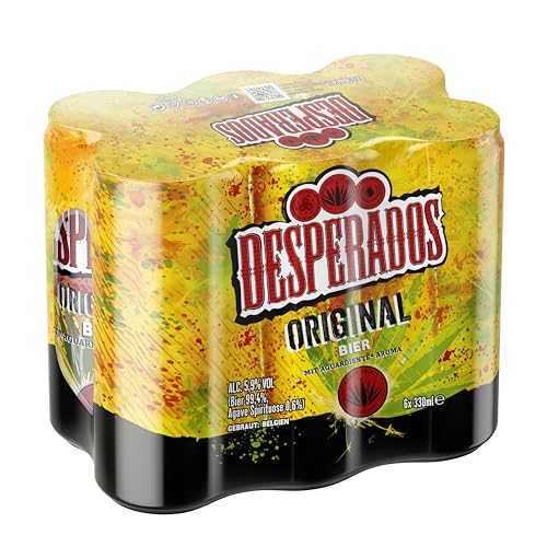 🔥 STARKER PREIS (-45%) Desperados Original (6 x 0.33 l) - Desperados Dosen im Multipack, 5,9% Alkoholgehalt