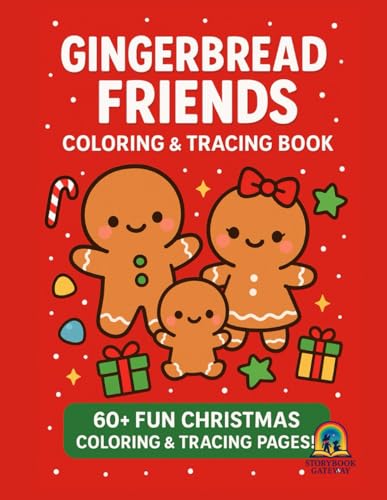 Gingerbread Friends Coloring & Tracing cover